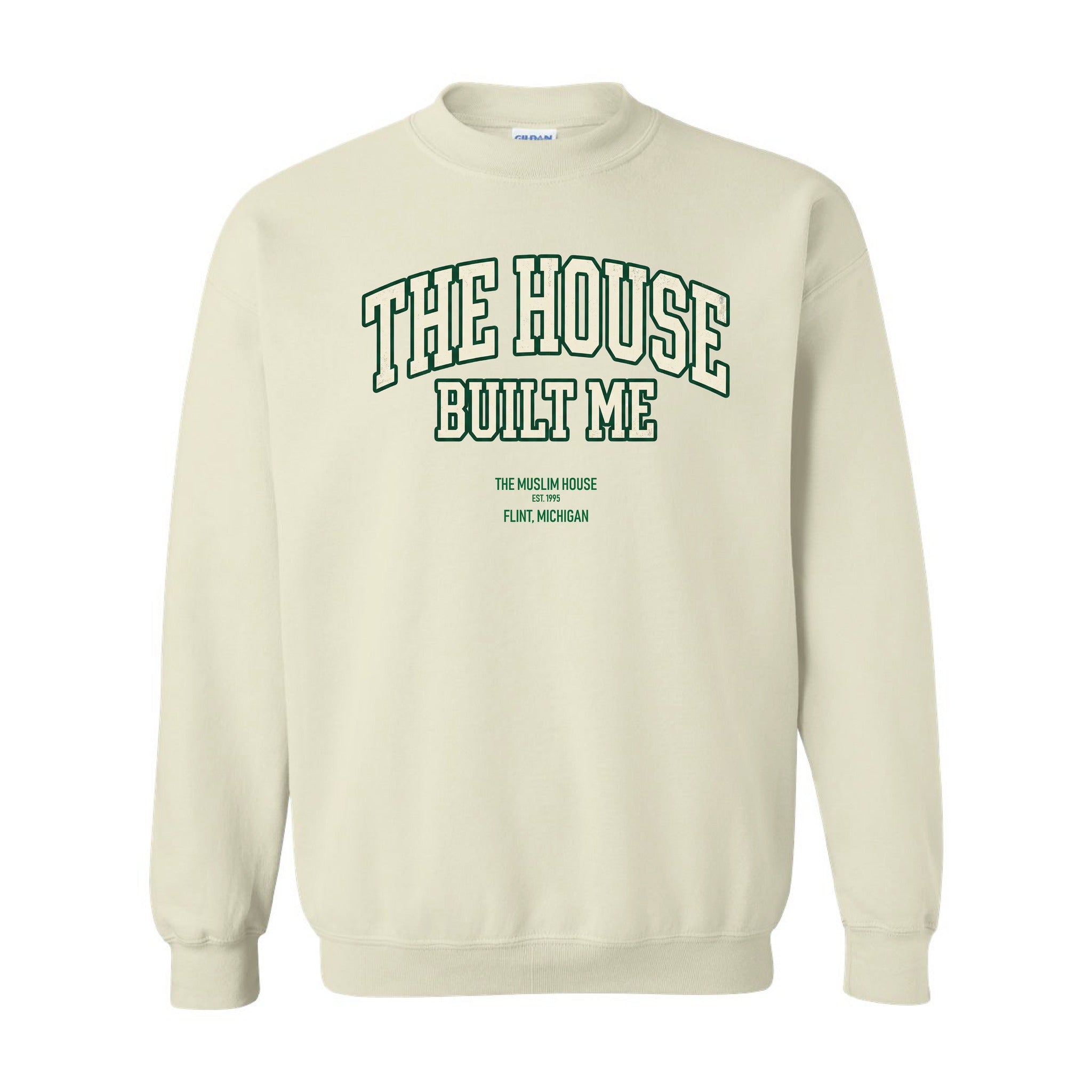 The House Built Me Crewneck — Cream