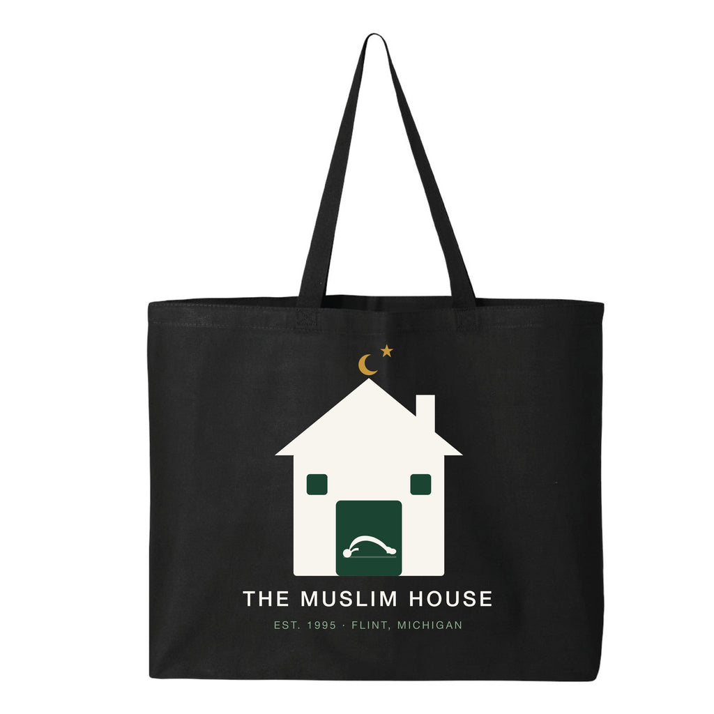 The Muslim House Heritage Tote — Black